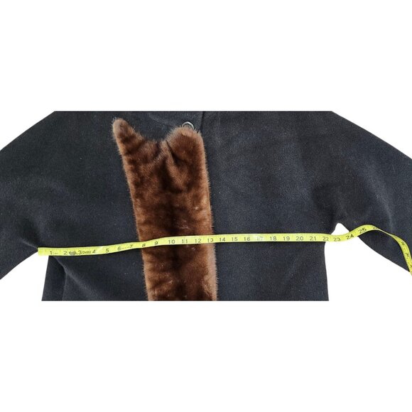 Hilary Radley 100% Alpaca Black Coat Women Size 4 Luxury Winter Overcoat - Picture 15 of 15